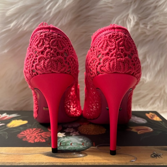 Gucci Lace Pizzo Venice soft Pump - Pink - Picture 5 of 15